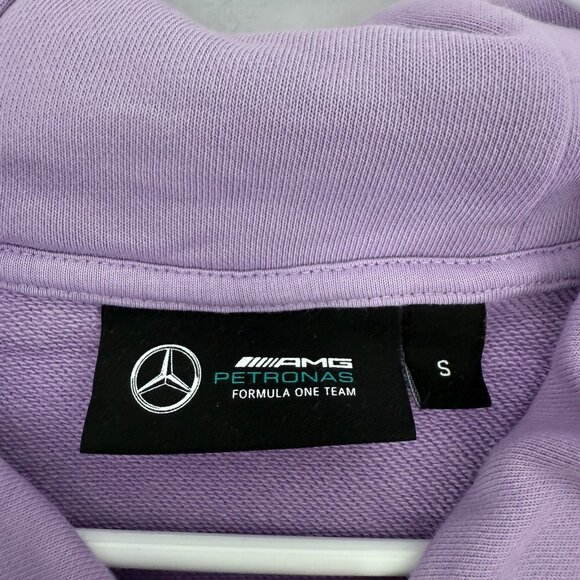 Mercedez Benz Hoodie Mens S Purple Larvender AMG Petronas Formula One Team F1 - Picture 3 of 10